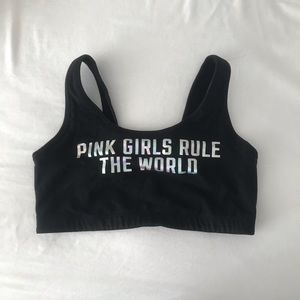 Pink Girls Rule the World Bralette